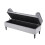 Living And Home Velvet Flip Top Storage Bench Footstool With Side Arms 4