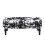 Living And Home Velvet Storage Bench Cow Print Upholster Storage Footstool 3