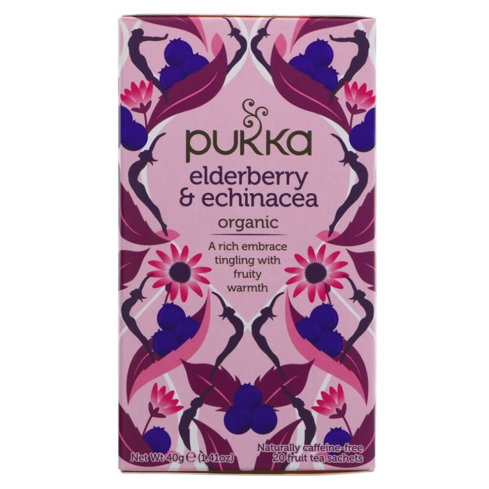 Pukka Organic Elderberry & Echinacea - ( Pack Of 4)