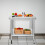 Catering Work Bench Table Stainless Steel Food Prep Kitchen Mobile 76cm x 45cm 12
