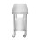 Catering Work Bench Table Stainless Steel Food Prep Kitchen Mobile 76cm x 45cm 3