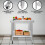 Catering Work Bench Table Stainless Steel Food Prep Kitchen Mobile 76cm x 45cm 13