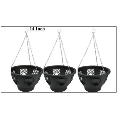 14 Inch Vaso Da Fiori Sospeso Cesto Di Piante Stender - Foto 5