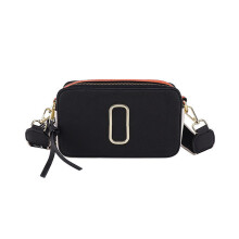 (Black) Women Messenger Shoulder Bags PU Leather Crossbody Camera Bag