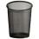 (black) Circular Mesh Wastebasket Trash Bin 1