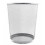 (silver) Circular Mesh Wastebasket Trash Bin 1