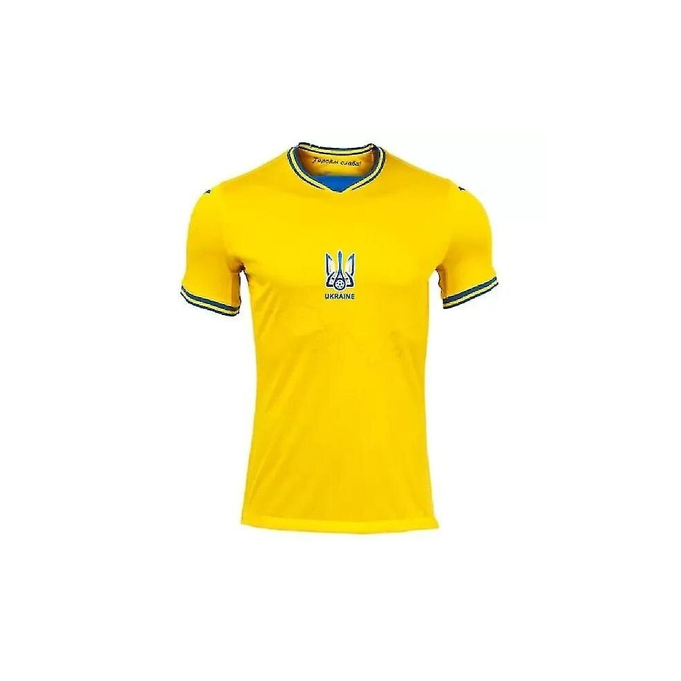 (XL) 21/22 Ukraine Soccer Jerseys 2021 Home Yellow Vitaliy Mykolenko Oleksandr Zinchenko Ruslan Malinovskyi Viktor Tsygankov Football