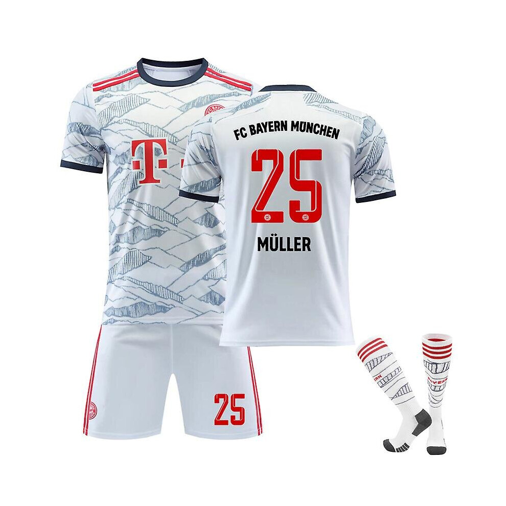 (S) Thomas Muller #25 Jersey 2021-2022 New Season Fc Bayern Munich Soccer T-shirts Jersey Set