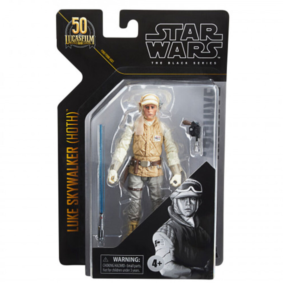 New Hasbro Star Wars The Series Luke Skywalker (Hoth) Figure Black