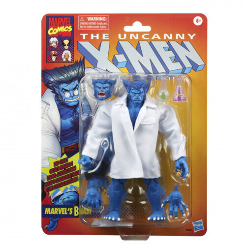Hasbro Figurine d'Action Marvel Legends X-Men Beast 15 cm, 4 ANS+, 5 Accessoires