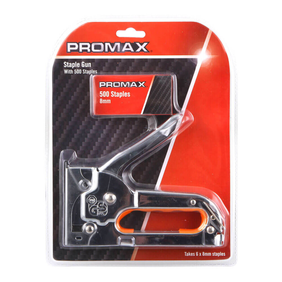 Heavy Duty Staple Gun With 500 Staples 9316341969878
