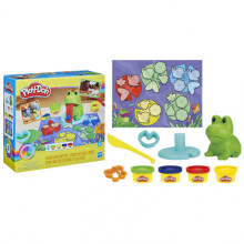 Play-Doh Frosch- und Farben-Starterset mit Spielmatte, Vorschulspielzeug fr Mdchen und Jungen ab 3 Jahren, Basteln fr die Vorschule, Froschspi