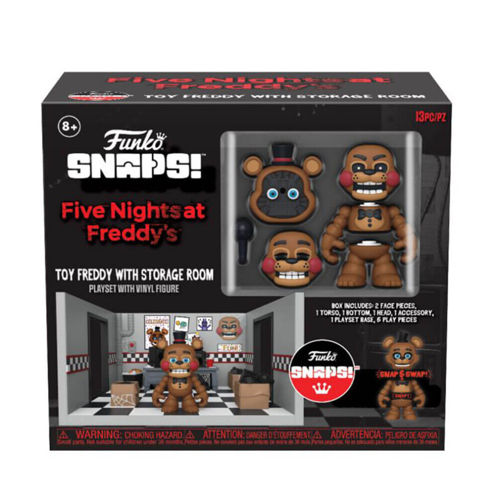 Five Nights at Freddy's Security Room Snap Playset