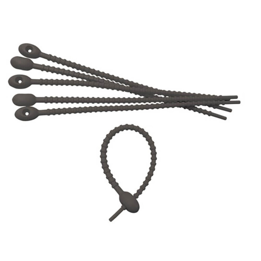 Reusable Flexible Cable Ties Black (8Pk) 9319236732083