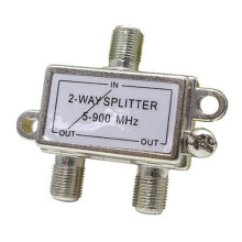 TV Splitter with Power Pass F Connectors Die Cast (2-Way)