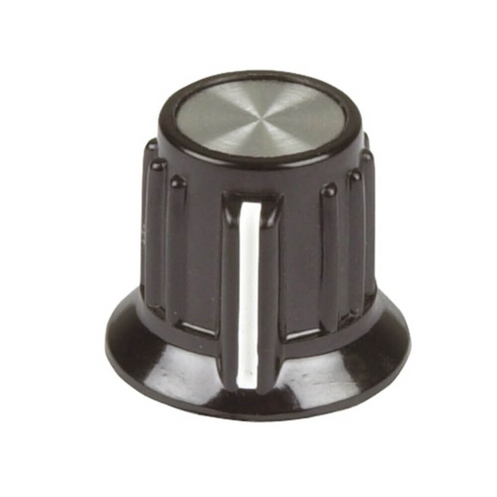 Techbrands Black Knob With Plastic Aluminium Insert 20Mm (Black) Size 1
