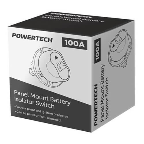 Powertech Panel Mount Battery Isolator Switch 100A 2