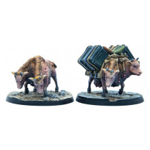 Fallout RPG Wasteland Warfare Wezens Brahmin Kudde