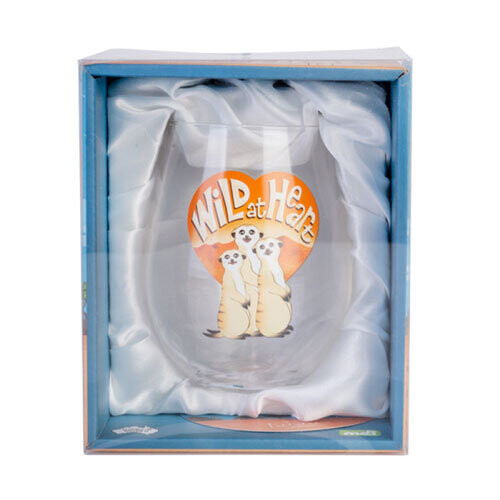 Contemporary Stemless Wine Glass (Meerkat) 1