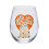 Contemporary Stemless Wine Glass (Meerkat) 1