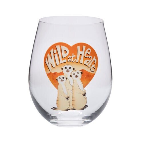 Contemporary Stemless Wine Glass (Meerkat)