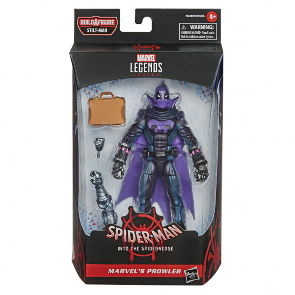 Hasbro Spider-Man Marvel Legends Series Into The Spider-Verse Marvels Prowler 6-Inch Collectible Action Figure Toy For Kids Age 4 And Up