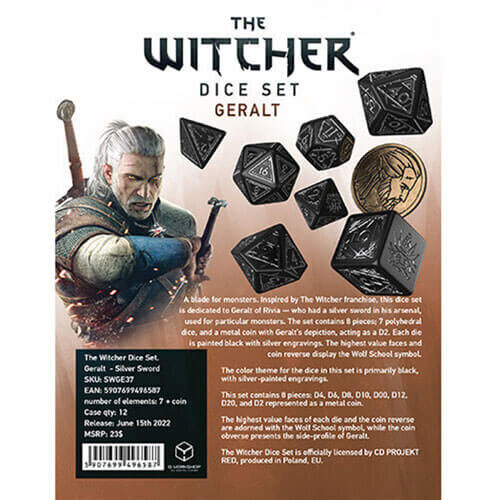 Q-Workshop The Witcher W   rfelset. Geralt - Silberschwert 1
