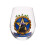 Contemporary Stemless Wine Glass (BlckCatPentacle) 1