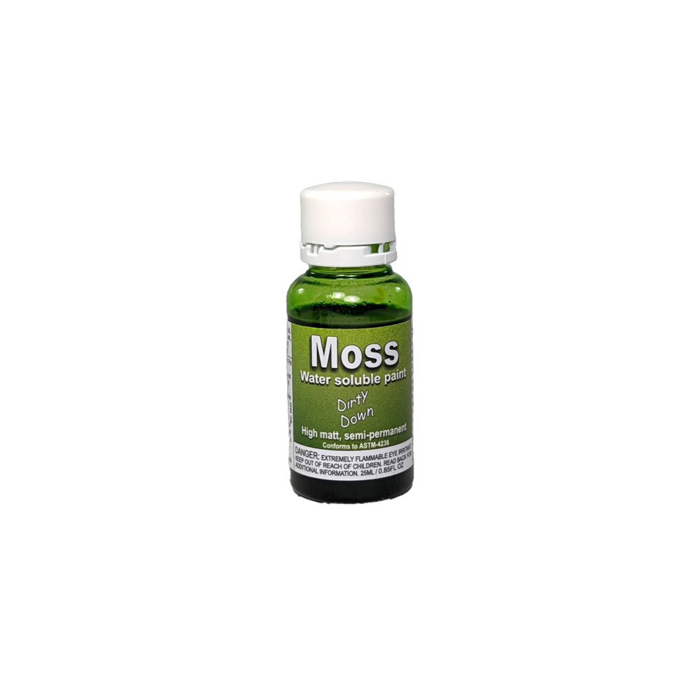 Latestbuy Dark Dirty Down Water Soluble Matt Paint 25Ml (Moss)