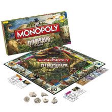 Monopoly: Dinosaurs Edition Board Game - Prehistoric Property Trading, Build Your Dino Empire