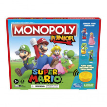 Monopoly Junior Edición Super Mario, Juego de Mesa para Niños de 5 Años en Adelante