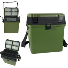 (Tackle Box with seat) Tackle Box seat bucket box for camping fishing basket boating with back pack bag