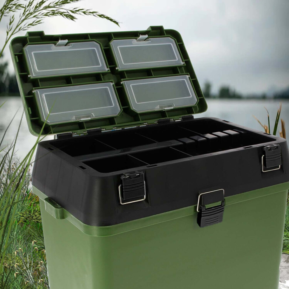 Tackle Box with seat Tackle Box seat bucket box for camping fishing basket boating with back pack bag