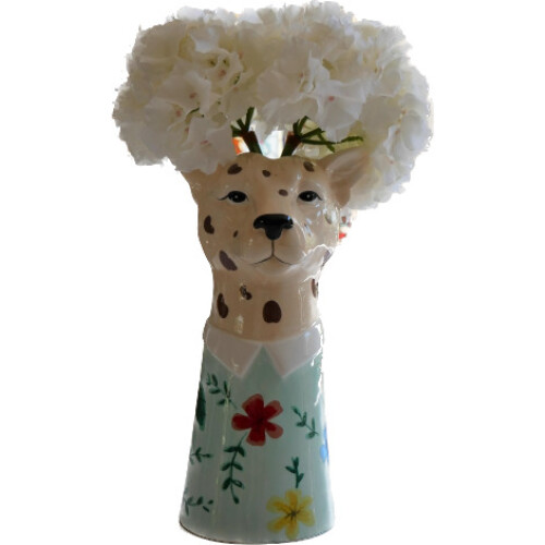Contemporary Modern Ceramic Leopard Vase