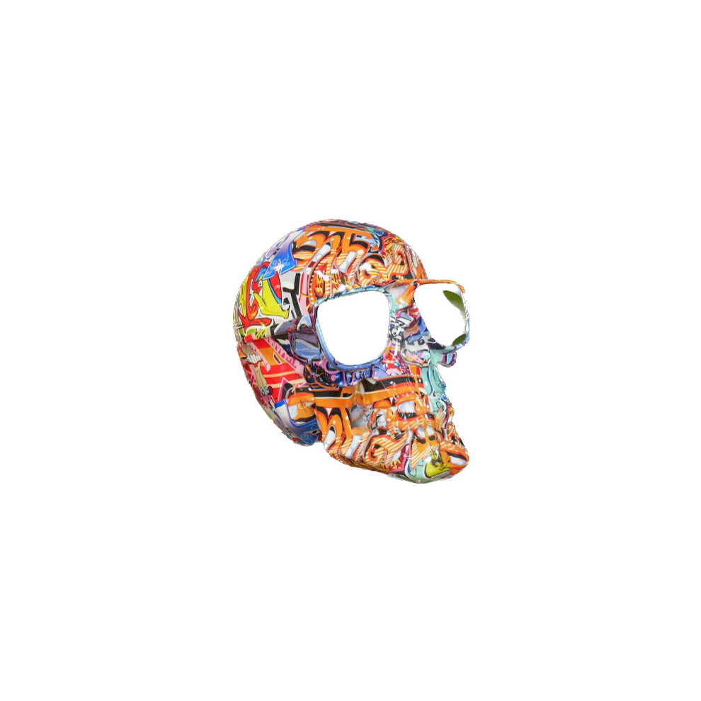 Graffiti Style Skull with Mirrored Shades Sunglasses | Resin Ornament