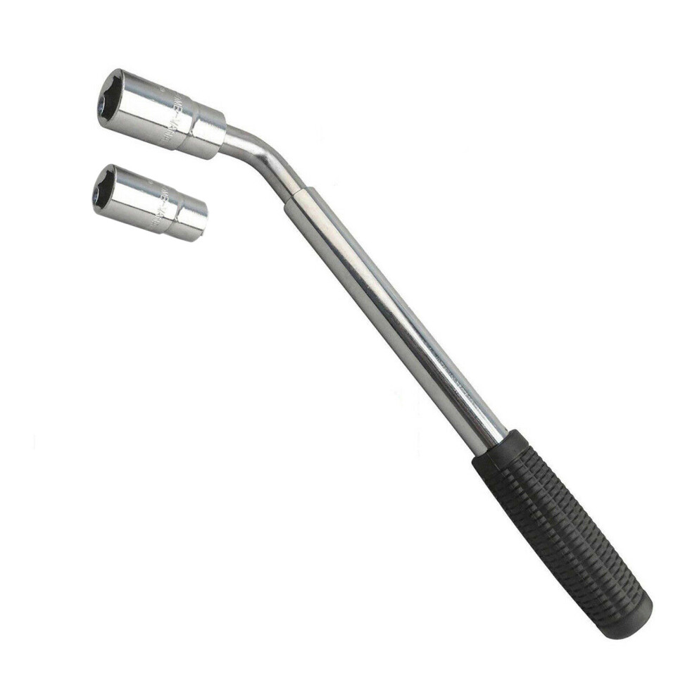 Youseahome Telescoping Lug Wrench Extendable Wheel Tire Lug Wrench With Sockets 17Mm 19Mm 21Mm 23Mm, For Car Van Truck Spare