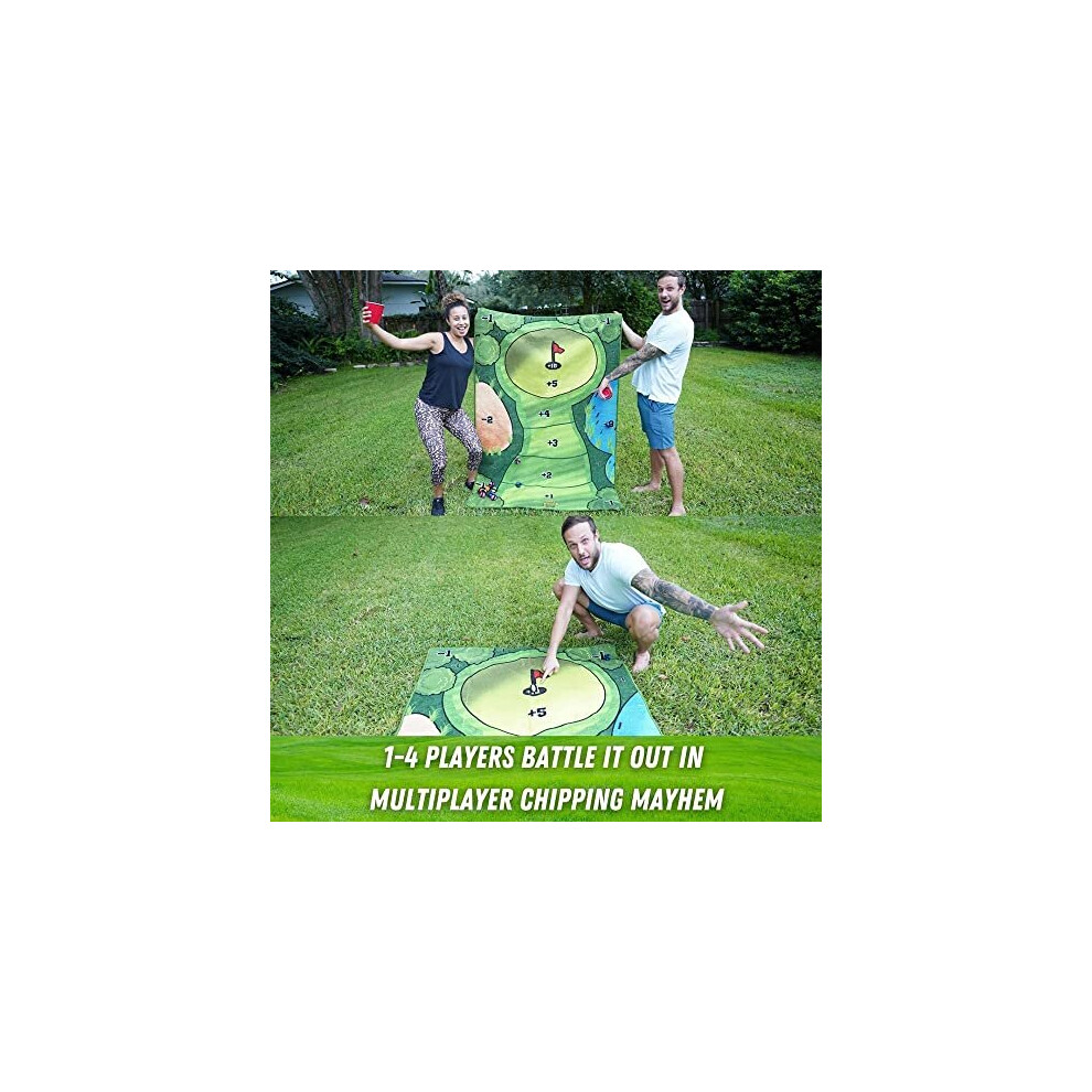 Battle Royale Golf Game, 4pc The Casual Golf Game Setp, Backyard Golf Games for Adults Indoor Outdoor, Chipping Game Battle Royale Golf Game Velcro