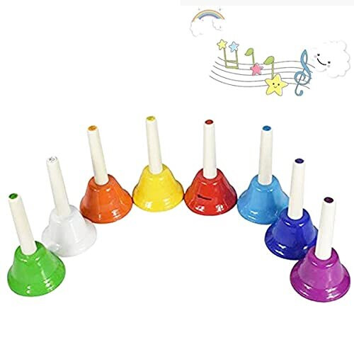 Handbells for children, Hand Bells Note Musical Bells for Toddlers ...