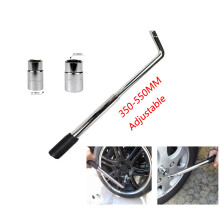 Extension Wheel Wrench for Car Telescopic Lug Wrench with 2pcs Sockets Cover 4 sizes 17mm/19mm 21mm/23mm