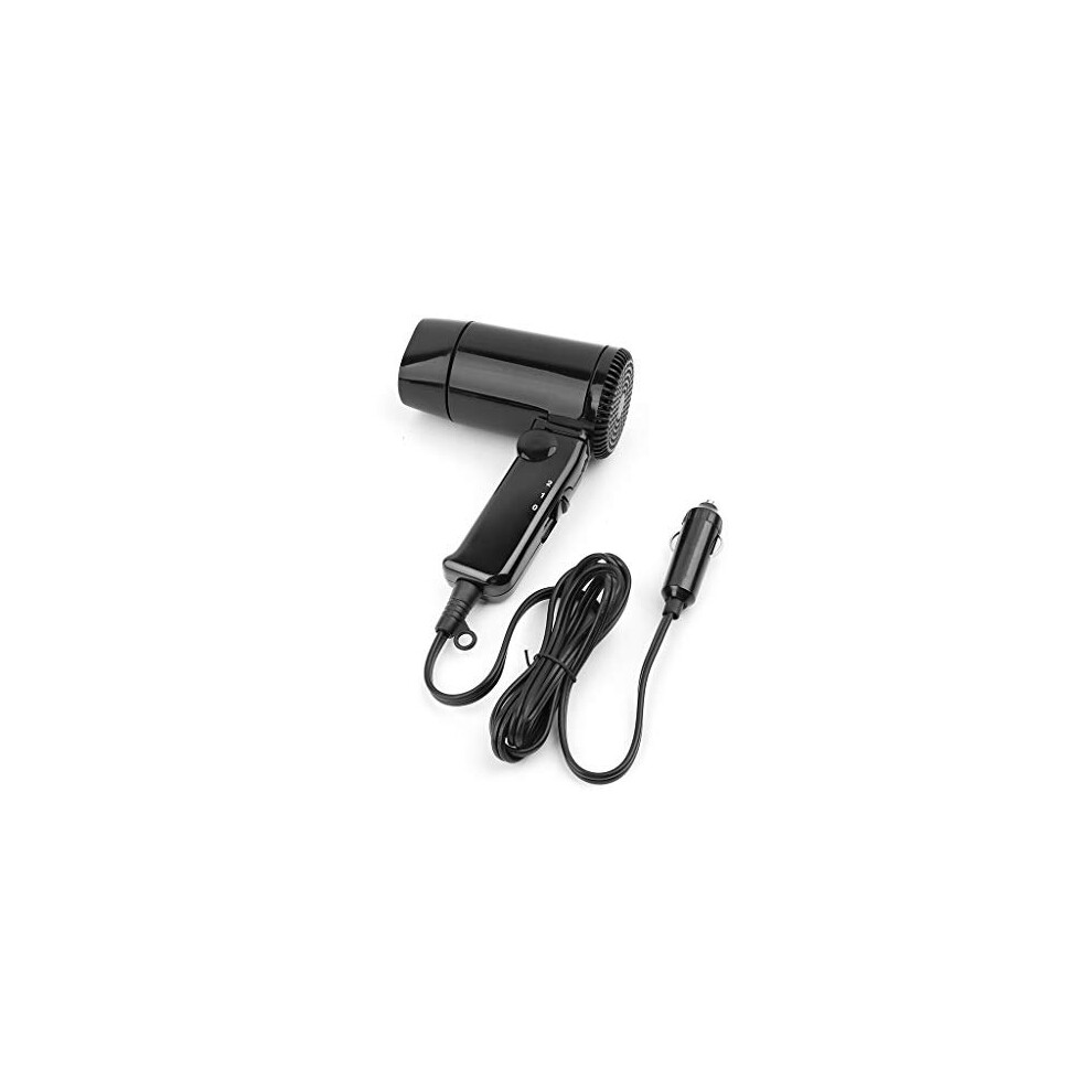 Ifsecond Portable 12V Car-Styling Hair Dryer Hot & Cold Folding Blower Window Defroster