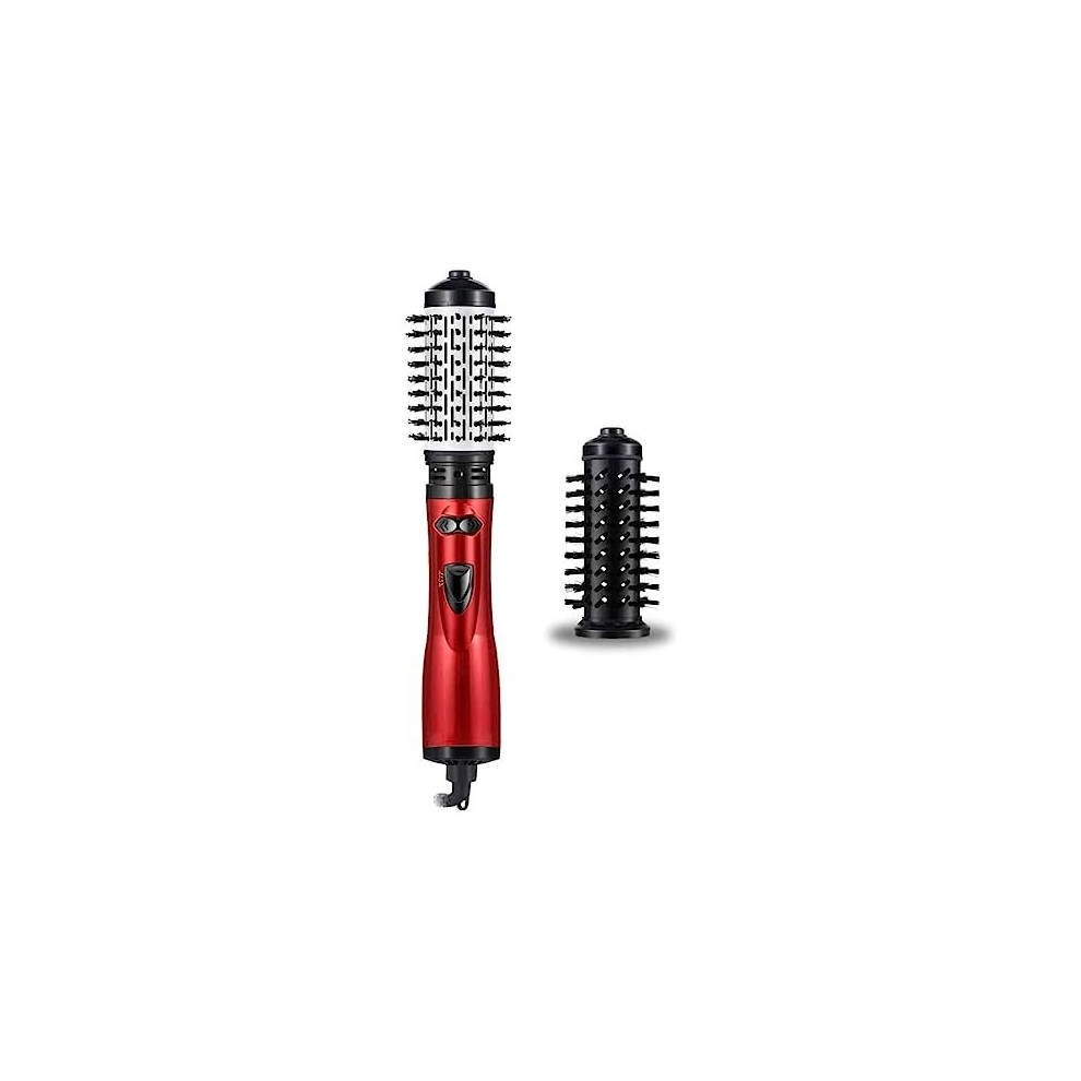 Red Akls Rotating Hair Dryer Brush, One-Step Volumizer, Anti-Scald, Negative Ion, Ionic Technology, Short Hair,