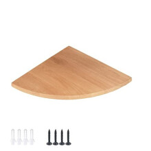 Floating Wood Corner shelf Wall Mounted Storage Unit Shelving Display Home & Kitchen Storage Organisation Racks Corner Shelves (10*10inch/25*25cm)