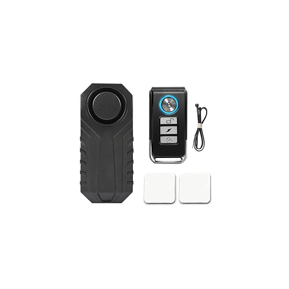 Anti Theft Burglar Bike Alarm With Remote Waterproof Vibration Triggered 113Db Wireless Anti-Theft Vibration Motorcycle Bicycle Alarm Security Remote 7654891962164