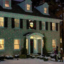 Outdoor Christmas Projector Lights,Remote Control Outdoor Moving Projector Red Green Pattern Changing LED Landscape Light Yard Decor Xmas Party IP65
