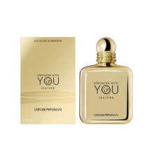 Armani Stronger With You Leather 3.4 Eau De Parfum Spray For Men