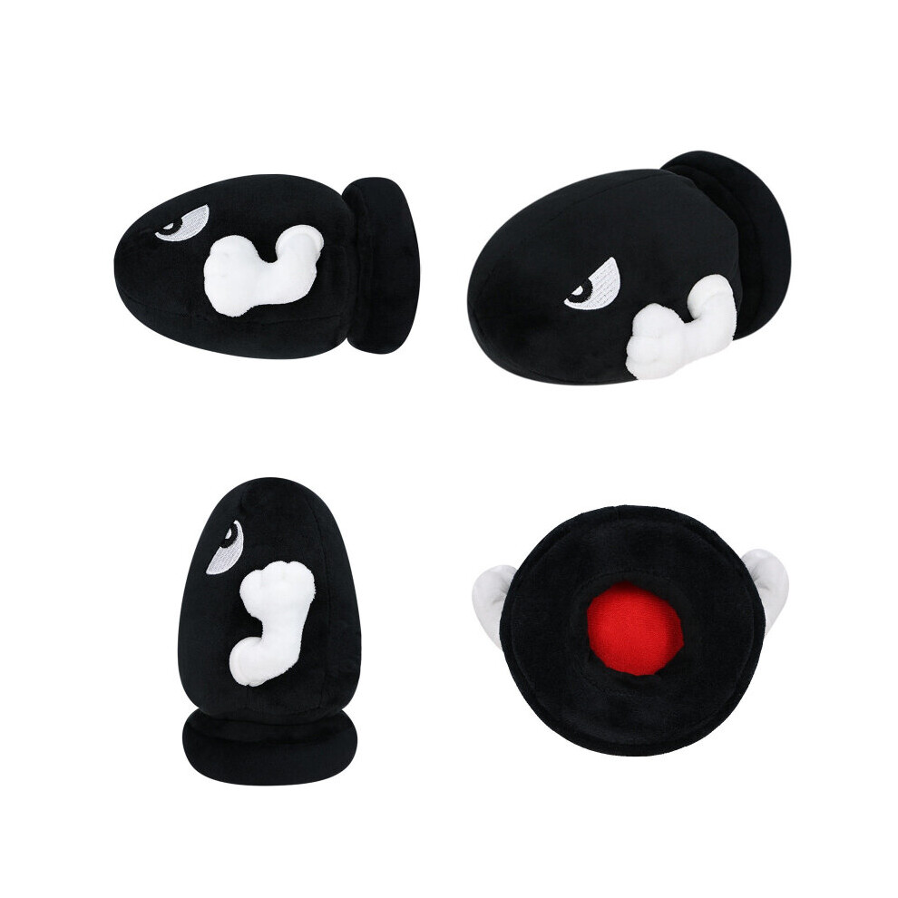 Mario Bullet Bill Plush Toy Game Peripheral Black Home Decoration Gift Kids Fans