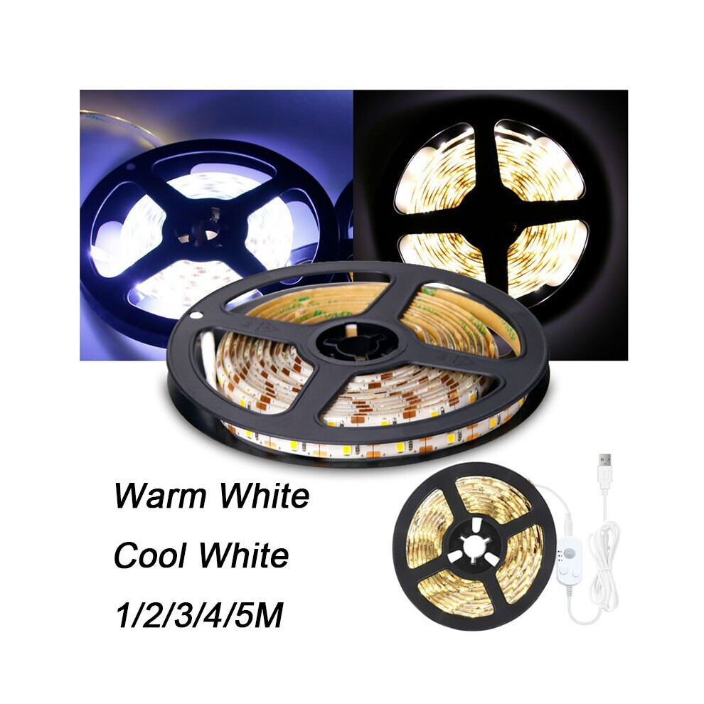 Pir Motion 15m Sensor Led Strip Lights Usb Powered Closet Stairs White Room