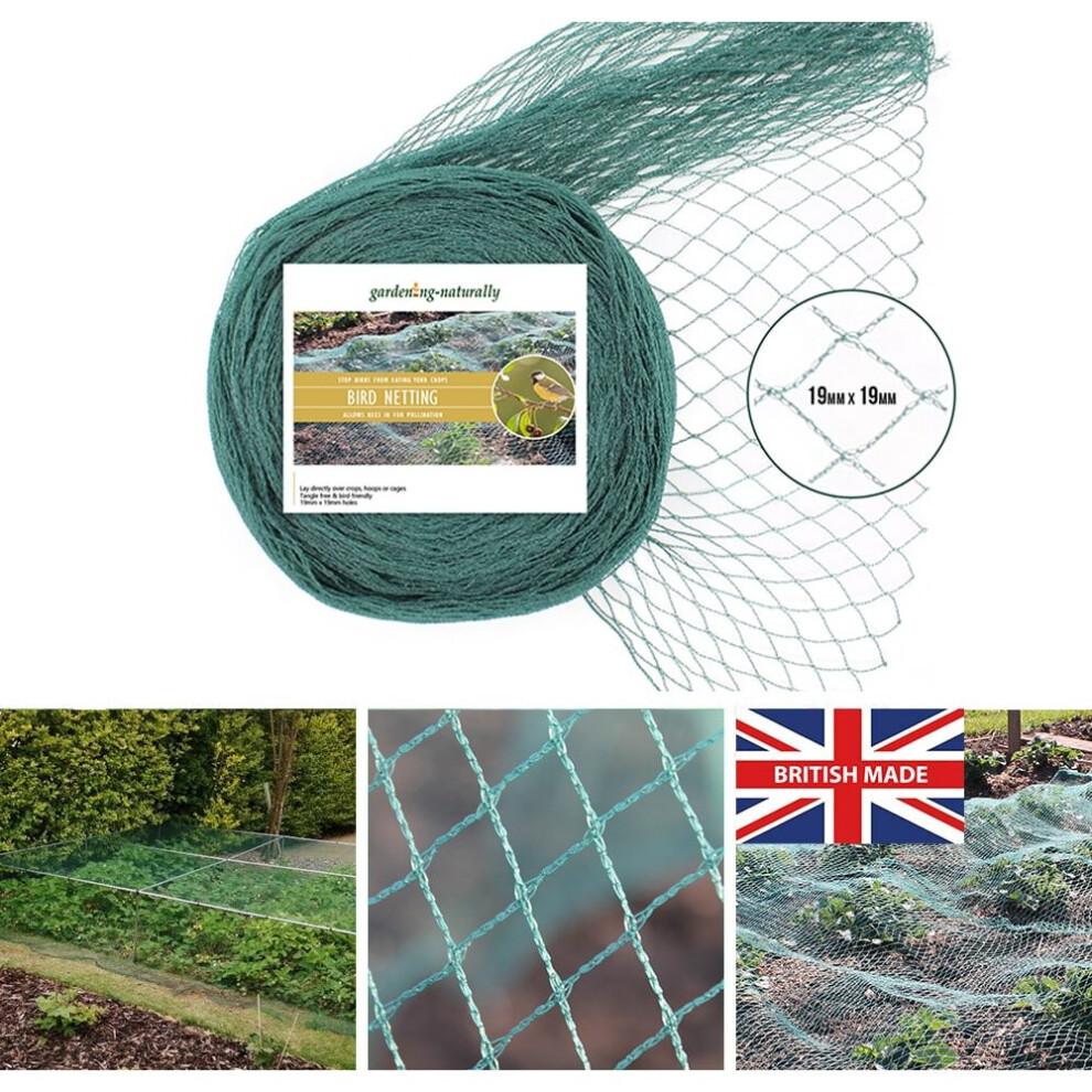 Green Bird Netting for Garden Fruit Crop Protection 4 x 5m - Lots - Image 3