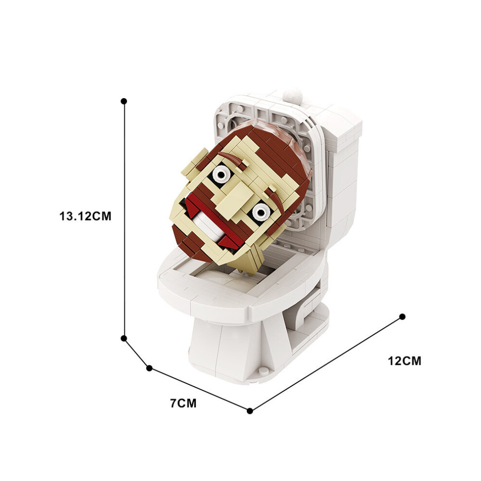 (Toilet Man) Toilet Man Vs Monitor Man Building Block Set Creative Game Surrounding Small Particle Building Block Assembly Toys