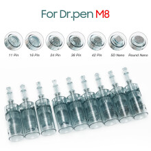 (Nano Round x 10 pcs) Dr.pen Ultima M8 Wireless Microneedling Pen Kit Including 20 Cartridges(16-pin x 10 pcs, 36-pin x 10 pcs)